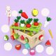 Wooden Carrot Harvest Game and Shape Sorter Toy Jhtoy-556