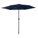 Plonos Folding Garden Parasol with Cover, 300 cm, Navy Blue