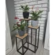 Ruhhy 3-Tier Metal Plant Stand 67 cm