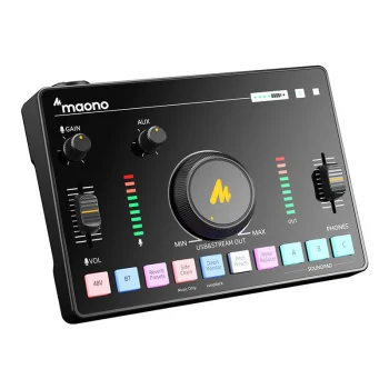 Maono AMC2 Neo Audio Mixer & Sound Card, Black