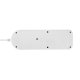 Maclean MCE508 W Power Strip, 4 Outlets, USB-A/C, 1.5m, White