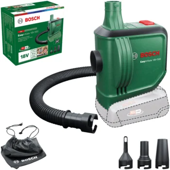Bosch EasyInflate 18V-500 Cordless Volume Air Pump with 1x 2.0 Ah Battery & Charger