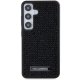 Karl Lagerfeld Samsung Galaxy S24+ Case Rhinestone Logo Metal Plate, Black
