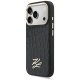 Karl Lagerfeld Croco KL Script Logo MagSafe Phone Case Cover iPhone 17 Pro Max - Black