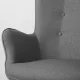 Sofotel Norse Lounge Chair with Footstool, Grey