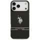 U.S. Polo Assn. iPhone 17 Pro Max vāciņš DH and Bottom Stripe Logo MagSafe, melns