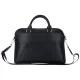 Guess Grained Zipper Pocket Triangle Logo 15\" Laptop Bag - Black