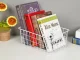 Large White Metal Wire Organizer Basket, 28.5x22x12 cm