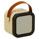 Набор для караоке с Bluetooth колонкой и микрофоном, USB, LED, бежевый
