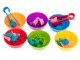 Small educational marine animals for children who are learning to count and sort, set of 36 el.