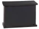 Decorative LED Fireplace Lantern with Moving Flame Effect, Black