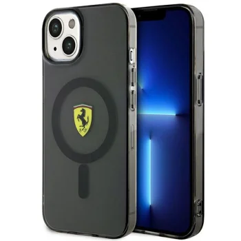 Ferrari iPhone 14 Case Translucent MagSafe, Black