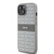 DKNY iPhone 15 Plus Case Mono Stripe & Metal Logo, Beige