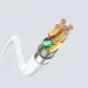 Dudao L25SM USB-A to Micro USB Silicone Cable 3 A 1 m - White