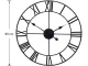 Retro Vintage Loft 3D Wall Clock, 60cm, Black