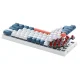 Machenike K500-B61 Wired Mechanical Gaming Keyboard, Red Switch - White and Blue