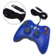Wired gamepad for PC and Xbox 360 with vibration, blue