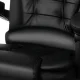 Malatec Adjustable Office Chair with Footrest - Black (26195)
