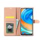 Xiaomi Redmi Note 9 Pro / 9s / Max FORWENW F1 Leather Wallet Book Case Cover, Rose Gold