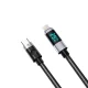 Orico LDC2L USB-C to Lightning PD Cable 29W with LED Display 1.5m - Black