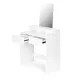 Modern Makeup Vanity Table with Large Mirror and Drawers ModernHome, White