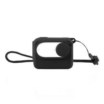 PULUZ Silicone Protective Case for Insta360 GO 3 with Lens Cap, Black