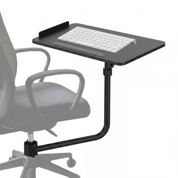 Maclean MC-139 Office Chair Keyboard Tray, 66x33cm, Black