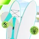 AquaPaddle Cruise SUP Board, 335x84x15 cm, 180 kg, White/Green