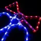 Large LED Christmas Bell Light Decoration 60x48 cm, Blue/Red
