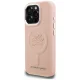 Karl Lagerfeld Initial & Metal Logo MagSafe Case for iPhone 16 Pro Max, Pink