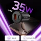 Tech-Protect CC02 35W Car Charger USB-C / USB-A - Black