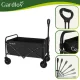GARDLOV Foldable Garden Cart, 90L, 100kg, Black