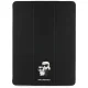 Karl Lagerfeld Saffiano Magnetic Karl & Choupette Book Cover Case for iPad Air 13\" 2024, Black