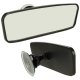 Wide-Angle Car Rearview Mirror with Suction Cup KX7655, Black