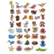Animal Fridge Magnets in English, 40 Pcs in Metal Tin