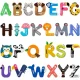 Large Fridge Magnets Alphabet and Animals, 26 pcs