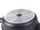 Deep Frying Pan with Lid and Non-Stick Coating, Cast Aluminium