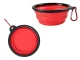 Foldable Silicone Pet Travel Bowl for Dogs and Cats 800ml, Red