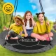 Kids Outdoor Nest Swing XXL 4FIZJO 120 cm, Grey