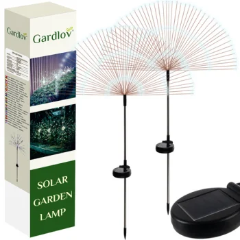Gardlov 00025477 Solar Garden Lights, 2 pcs, Cold White Light