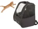 Ventilated Pet Carrier Backpack with Bubble Window for Cats and Small Dogs, Black