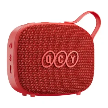 Belaidis nešiojamasis garsiakalbis QCY SP3, Bluetooth 6.0, IPX5, raudonas