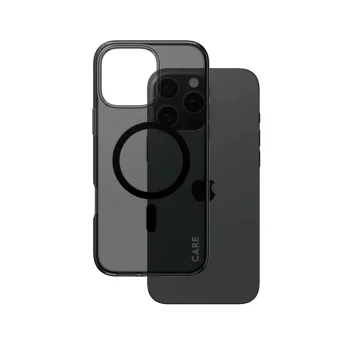 Panzerglass CARE Flagship Case for iPhone 16 Pro Max, Smokey Anthracite/Black, MagSafe