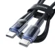 Joyroom S-A42 Crystal-Clear Series 60W USB-C to USB-C Cable 1.2m, Black