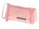 School Double Pencil Writing Supplies Cosmetic Case, Pink