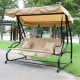 Multigarden 3-Seater 2-in-1 Garden Swing, Beige