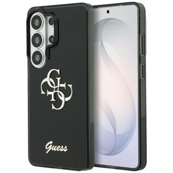 Guess IML Big Metal 4G Script Case for Samsung Galaxy S26 Ultra - Black