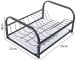 Dish Drying Rack with Metal Tray, Black