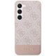 Samsung Galaxy S23 (SM-S911) Guess 4G Stripe Collection Case Cover (GUHCS23SG4GLPI), Pink