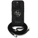 Guess 4G Big Logo Cord Strap Crossbody Case for iPhone 16 Pro Black
